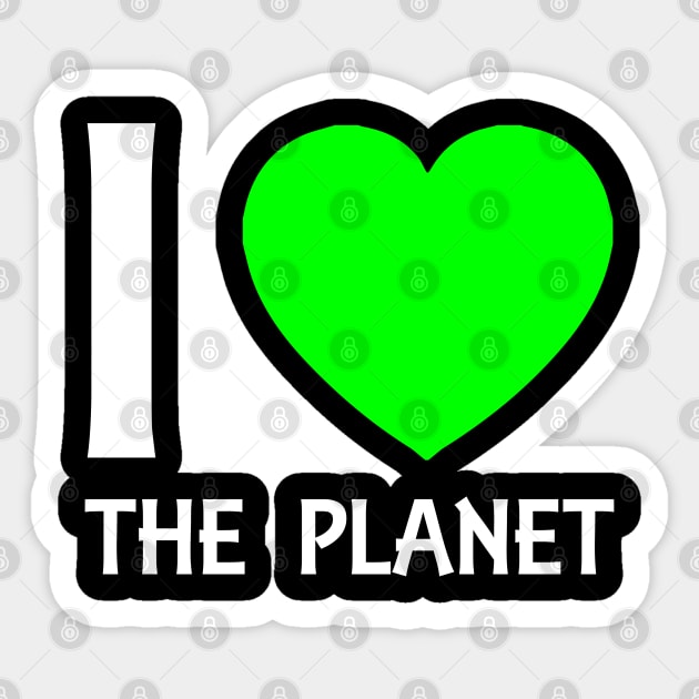 Save the planet Sticker by Karpatenwilli